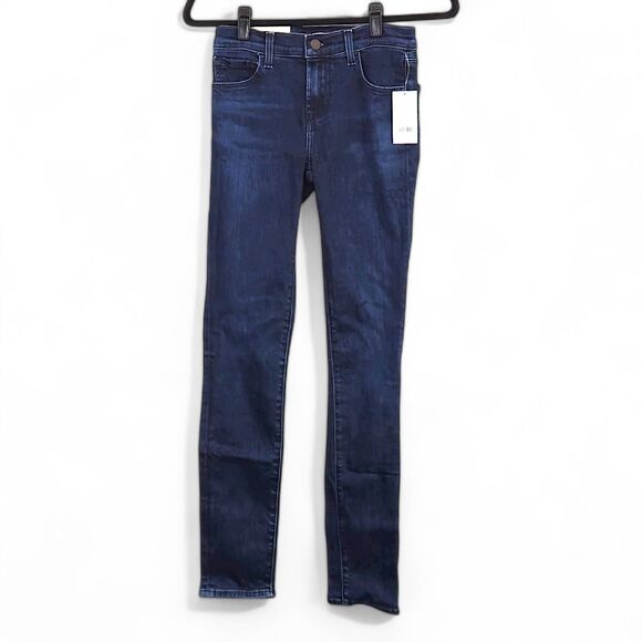NEW J Brand Women’s Jeans Clean Girl Minimal Capsule Sustainable Indigo Denim 24 - Picture 2 of 10